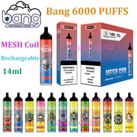 Wholesale Bang XXL Puffs Bars Mesh Coil Disposable E cigarettes Vape Pen ml Pre filled Pods Cartridge mAh Rechargeable Battery duo max pro