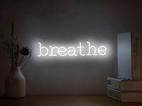 Wholesale Neon Signs Breathe Light Hanging Words Lights Neon Wall Sign White Neon Light for Wall Bedroom Room Party