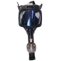 Wholesale Full face gas mask waterpipe visor acrylic bongs tobacco hookah tube oil rig shisha smoking accessory full set face shield