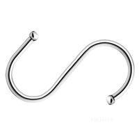 Wholesale Metal Practical Hooks S Shape Kitchen Railing Hanger Hook Clasp Holder HookFor Hanging Clothes Handbag HookZC506