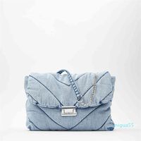 Wholesale Luxurys Designers Vintage Blue Denim Women Shoulder Bags Designer Jeans Handbags Luxury Chains Crossbody Bag Over Large CapacityTotes Female
