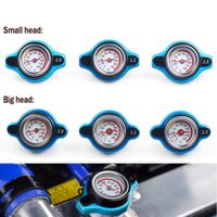 Wholesale Racing Small Size Thermost Radiator Cap COVER Water Temp gauge BAR or BAR or BAR Cover Big head and Small head