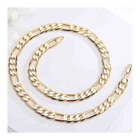 Wholesale Factory Wholale K Real Gold Plated Chain Long Digns Custom jewelry K gold plated Necklace