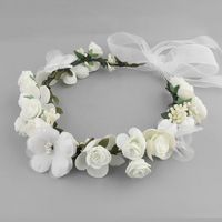 Wholesale Flower Headbands Beach Wedding Women Hair Jewelry Accessory Bridal Bridesmaid