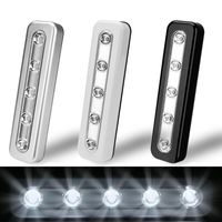 Wholesale Night Lights LEDs Light Portable Closet Battery Powered Wireless Cabinet Wall Lamp Sticky Tapes On Off