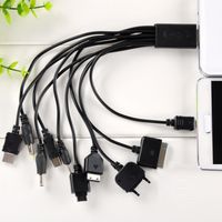 Wholesale 10 In USB Data Transfer Charging Cable Multi function Interfaces Adapter For Laptop PC Computer Mobile Phone Wire Cord