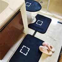 Wholesale Home Bathroom Letter Toilet Seat Covers Soft Anti Slip Bath Floor Mats European Style Close Stool Coats