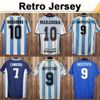 Wholesale 1978 Argentina KEMPES Mens Soccer Jerseys National Team RETRO MARADONA BATISTUTA ZANETTI MESSI RIQUELME Home Football Shirts