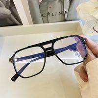 Wholesale Fashion Sunglasses Frames Glasses Women Clear Lens Optical Spectacles Designer Big Frame Non Prescription Anti Blue Light