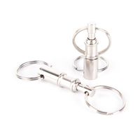 Wholesale Keychains Convenient Detachable Removable Pull Apart Quick Release Keychain Key Rings Snap Lock Holder High Quality