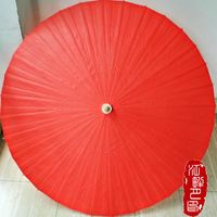 Wholesale Umbrellas Red Color Oil Paper Umbrella Cosplay Amine Person Parasol Japanese Chinese Wedding Decoration Hanging