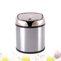 Wholesale Waste Bins L Inductive Type Trash Can Bin Automatic Smart Sensor Kitchen Bathroom Rubbish Garbage USB Charge Stainless Steel