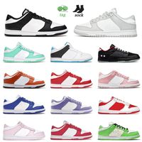Wholesale Top Fashion Arrival SB Dunks Low Casual Sports Shoes Mens Women Black White Grey Fog Coast Hyper Cobalt Mean Green University Red Authentic Trainers