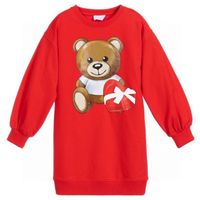 Wholesale kids girls dresses hoodies Love Bear classic letter Cup tops mid length sweater dress girl skirt baby top fashion sports clothing jacket autumn winter Plus fleece