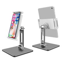 Wholesale Mobile Phone Stand Aluminum Alloy Metal Holder with Anti Skid Protect Well Phones Laptop Desktop Bracket For tablet PC all cell phones Folding and Adjustable stands