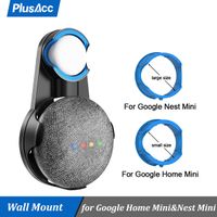 Wholesale outlet wall mount holder cord bracket for google home nest mini voice assistant plug in kitchen bedroom audio stand