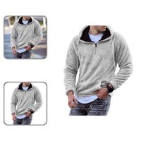 Wholesale Men s Sweaters Hooded Long sleeved All match Plush Men Autumn Sweatshirts For Friends