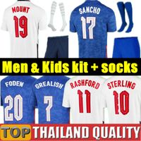 Wholesale Top Thailand quality FODEN KANE soccer jerseys STERLING englAnd football shirt set RASHFORD MOUNT SANCHO GREALISH national team men kids kit uniform