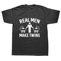 Wholesale Real Men Make T Shirt Funny Father To Be Dad Pregnant Daddy Short Sleeve MEN Hip Hop T SHIRT