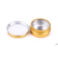 Wholesale 10ml Aluminum Jar Tin Cans Empty Containers Bottles with Screw Lids for Cosmetic Candle Spices Candy Coffee Beans PAD11193