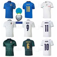 Wholesale 2021 Italy National Team Soccer Jerseys EL SHAARAWY CHIELLINI FLORENZI VERRATTI BARELLA PELLEGRINI Football Shirt Kits