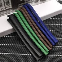 Wholesale hot sale mm Black Brown Blue Green Silicone watch band Rubber Watch Strap For PP for strap