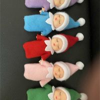 Wholesale Christmas Baby Angel Dolls Jointed Doll Toys Pacifier Dummy Nipple Sleeping Newborn Candy Colors Fashion Kids Desktop Decoration Toys Baby s doll Gifts G16CN8B