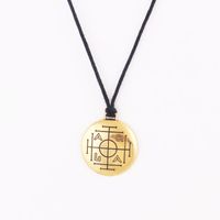 Wholesale Pendant Necklaces Rope Chain AGLA And Magick Rune Will Protect The Owner Antique Gold Means High Grade Taste Fashion Design Provide Drop