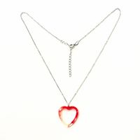Wholesale Taowang Red Jewelry S925 Sterling Silver Japan and South Korea Fashion Heart Shaped East Gate Necklace Clavicle Chain