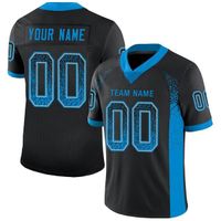 Wholesale Custom Football Jersey Embroidered Your Team Name Number Football Game Practice V neck Shirts for Men Lady Kids