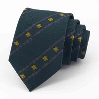 Wholesale 2021 Brand High Quality CM Business Dress Tie For Men Fashion Luxury Male Green Necktie Party Wedding Work Gift Box