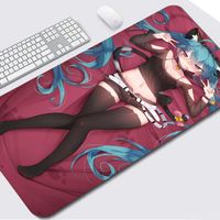 Wholesale Mouse Pads Wrist Rests Pad Sexy Lady Cute Girl Lying In Bed Computer Laptop Mat Anime Culture Large Rubber Mousepad Office Gamers Desk