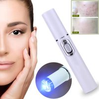 Wholesale Acne Laser Pen Portable Wrinkle Removal Machine Durable Blue Light Therapy Massage Relax Soft Scar Dark Circles Remover Device C0301