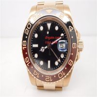 Wholesale Waterproof GM Factory Cal Movement Automatic Watch Men s II Root Beer Two Tone Rose Gold CHNR Sapphire Glass GMF ETA Mens Watche