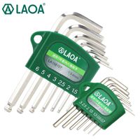Wholesale Hand Tools LAOA S2 Alloy Steel Spanner Allen Key Mini Hex Wrench Small Miniature mm