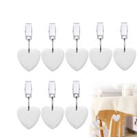 Wholesale Marble Tablecloth Heart Shape Clip Hanging Hangers Clamps Weights For Picnic Party Table Decor