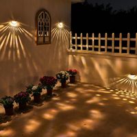 Wholesale Solar Lamps LED Outdoor Light Waterproof Smart Control Garden Decor Wall Lamp Fence Landscape Home Decoration