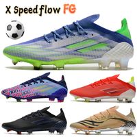 Wholesale 2022 X Speedflow FG soccer Shoes khaki red black volt multi color men football cleats fashion mens designer sneakers boots US
