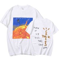 Wholesale Astroworld Travis Scott Harajuku T shirt Printed T shirt Men Summer Short Mouw T shirt Clean Katoen Losse Top Oversize