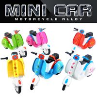 Wholesale Hot selling mini simulation pull back alloy car model Q version little sheep motorcycle toy childrens educational toy metal min