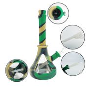 Wholesale Selling Good Silicone Bong Smoking Pipes Hookahs oil Rigs for smoke unbreakable camouflage bongs