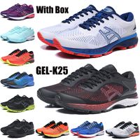 Wholesale WIth Box top quality GEL K25 men running shoes white blue triple black island green orange olympic navy berlin mens trainers women sneakers