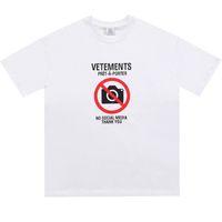 Wholesale 2021SS High Street Brand Vetements NO SOCIAL MEDIA Designer Summer High Quality Casual Male Clothing Oversized Women Short Sleeve T Shirts