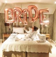 Wholesale 32 inch set Rose Gold Bride To Be Letter Foil Balloon Wedding Decoration Baby Shower Valentines Day Party Bride Balloon Gift Supplies
