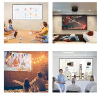 Wholesale Portable Game Players Projector Screen Folding Soft For Home Outdoor KTV Office Theater Simple Curtain D