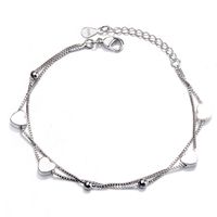 Wholesale TSHOU66 Double layered love bracelet sweet and lovely heart shaped beaded hand jewelry