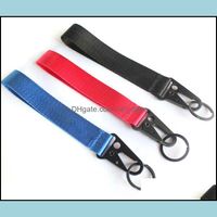 Wholesale Straps Charms Phone Cell Phones Aessories Individual Package Car Logo Motorcycle Sport Brand Silk Screen Print Short Lanyard With Carabine