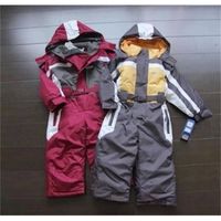 Wholesale winter Rompers kids clothing boy outdoor waterproof coat small children ski suit girls overall windproof jumpsuit cotton padded T200414