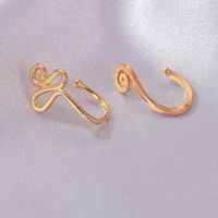 Wholesale Stud Punk Non Puncture Nose Ring For Women U Shaped Wire Spiral Fake Piercing Clip Cuff Nostril Earring Body Jewelry