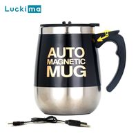 Wholesale USB Rechargeable Automatic Self Stirring Magnetic Mug New Creative Electric Smart Mixer Coffee Milk Mixing Cup Water Bottle